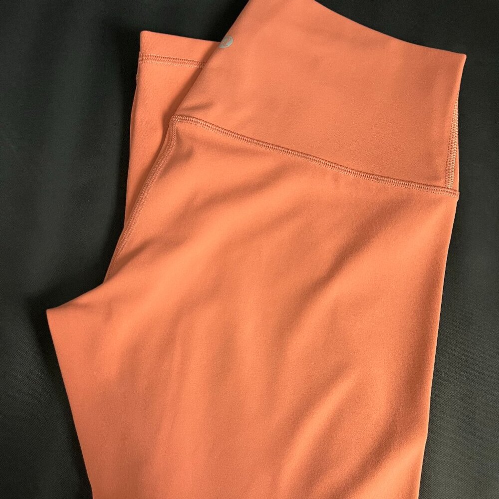 Lululemon Align Pant 25" Size 10 Rustic Coral EUC Like new